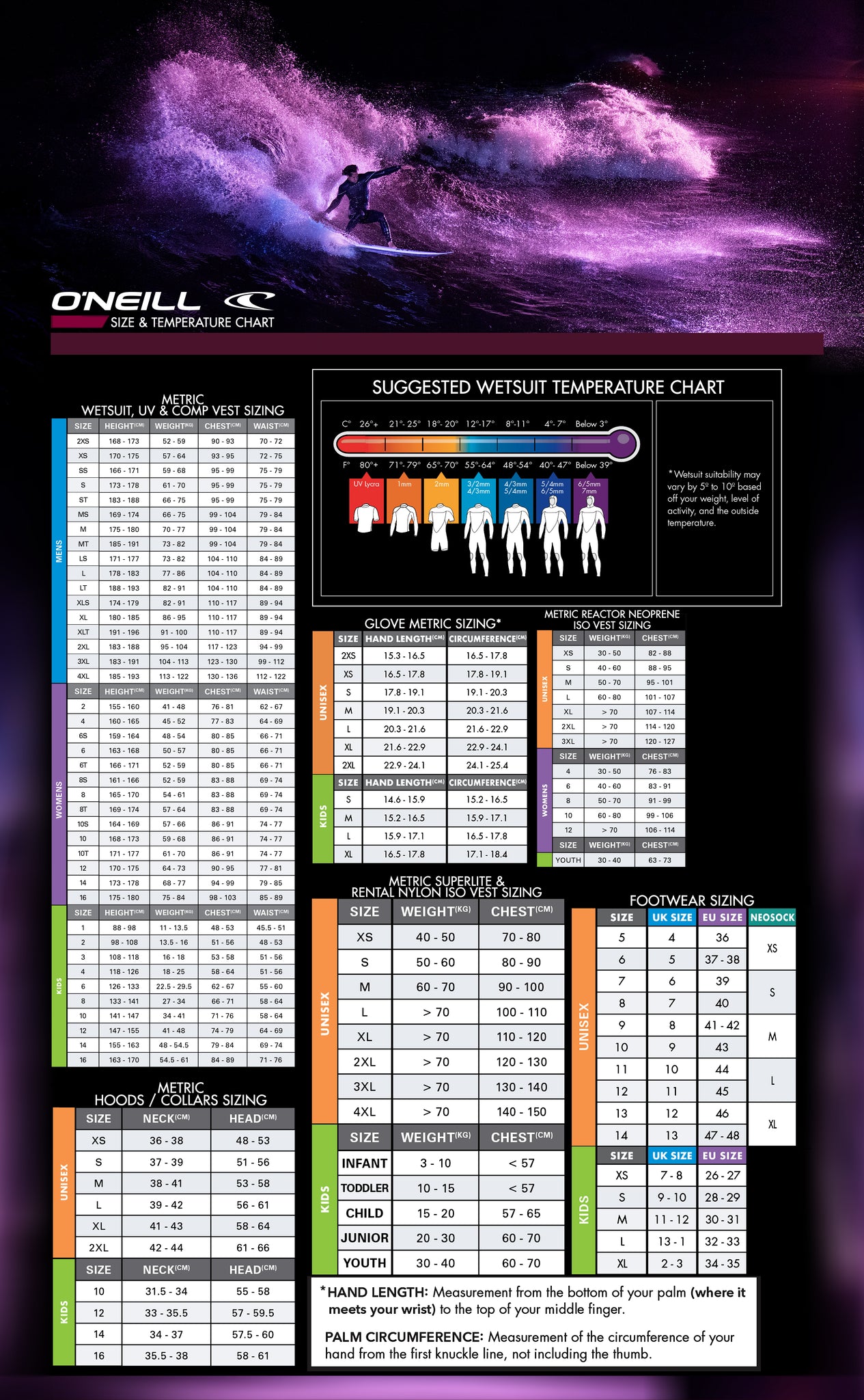 level 99 size chart