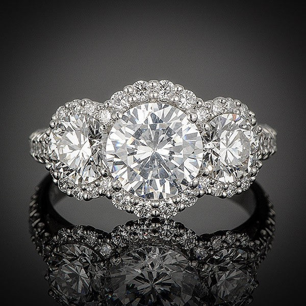 Primrose antique diamond daisy cluster engagement ring – The Vintage Ring  Company