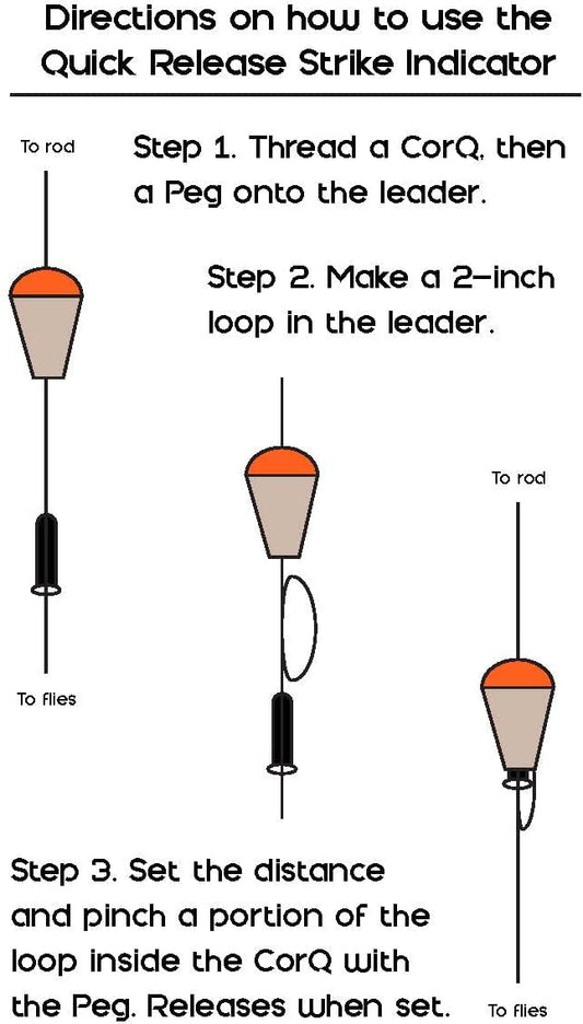 Quick Release Indicators, Natural – CorQs Strike Indicators