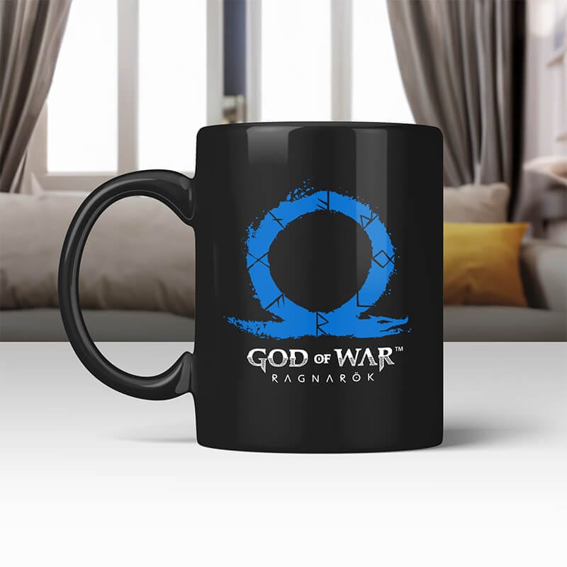 Official God Of War Ragnarok Black Wolves Mug