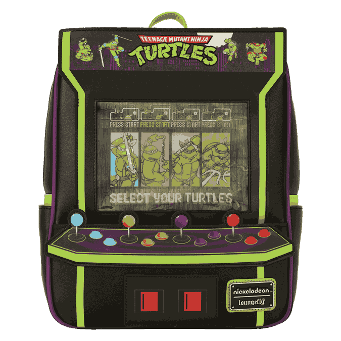 Photos - Backpack Loungefly TMNT 40th Anniversary Vintage Arcade Mini  