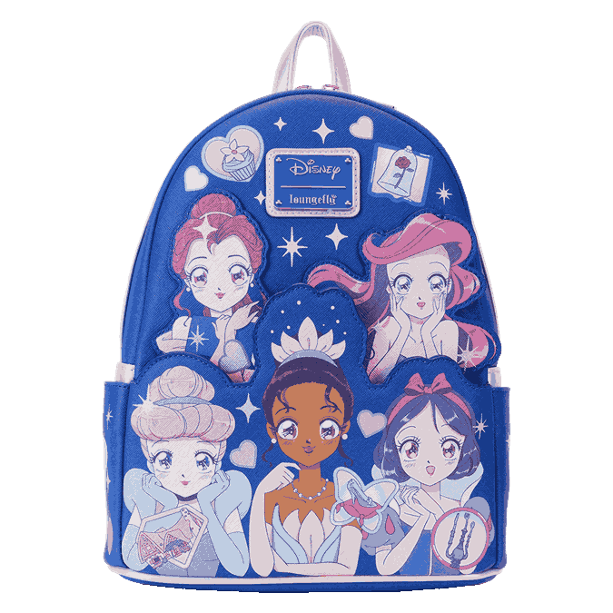 Photos - Backpack Loungefly Disney Princess Manga Style Mini  