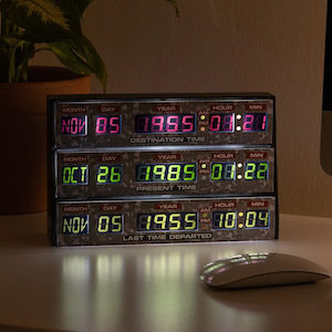 back to the future gift set, Back To The Future 3D Desk Lamp / Wall Light at Just Geek