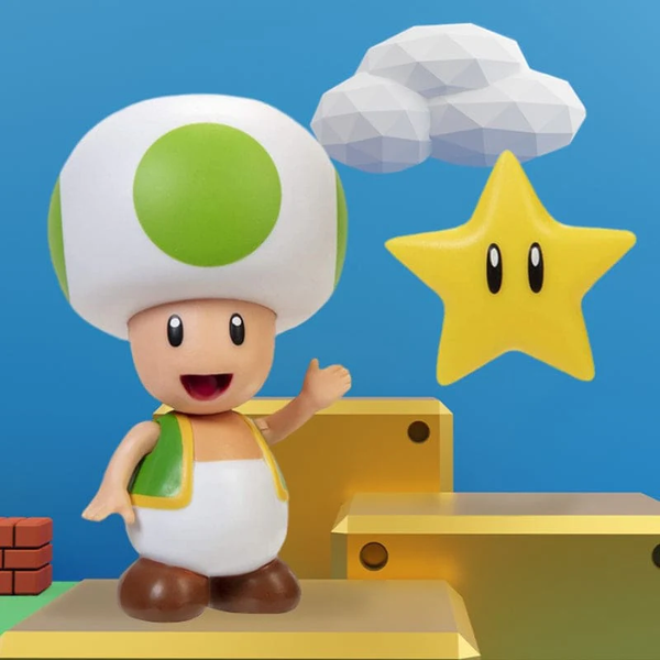 when is mario day, Official Super Mario Green Toad with Super Star at Just Geek