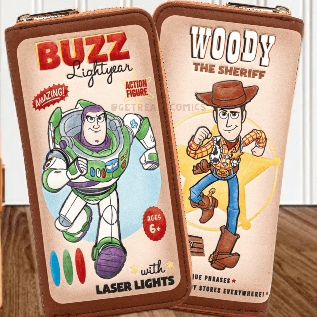 Loungefly Pixar Toy Story Buzz & Woody Zip Around Wallet