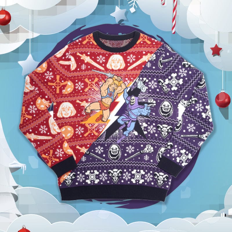 Official He-Man Vs. Skeletor Christmas Jumper / Ugly Sweater