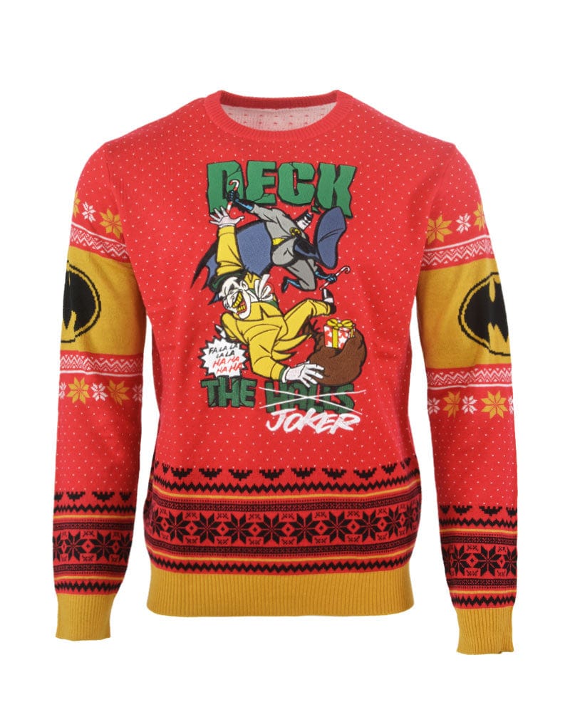 Official Batman Deck The Halls Christmas Jumper / Ugly Sweater