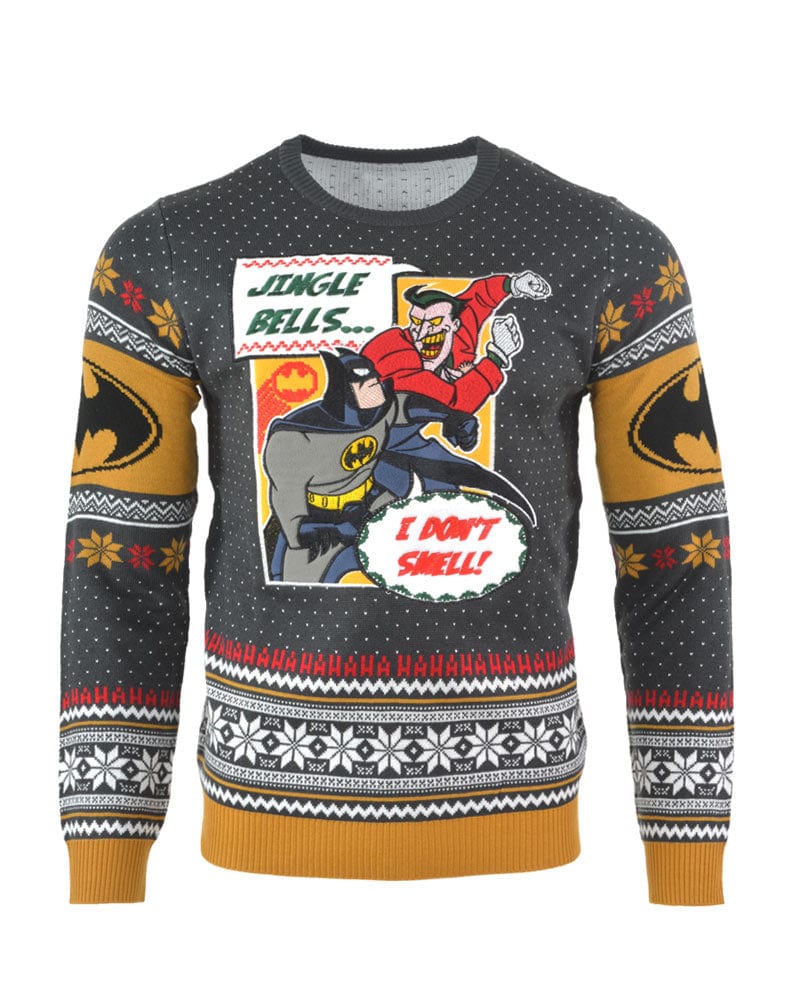 Official Batman I Don't Smell Christmas Jumper / Ugly Sweater