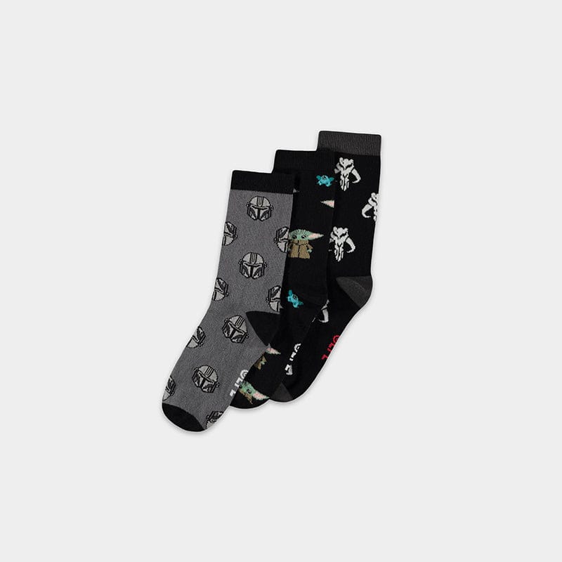 Official Star Wars The Mandalorian Crew Socks (3 Pairs)