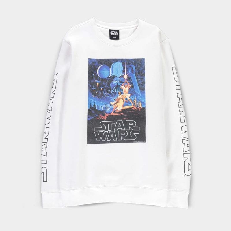 Official Star Wars Episode IV: A New Hope Hildebrandt Vintage Poster Unisex Crew Sweater