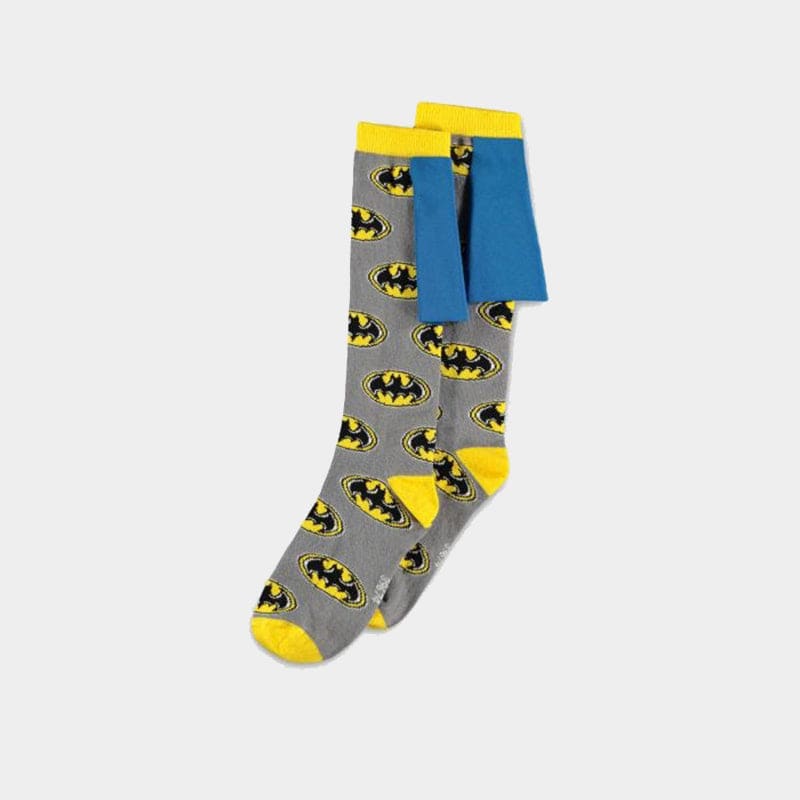 Official DC Comics Batman Knee High Socks (1 Pair) - (UK 6-8 EU 39/42)