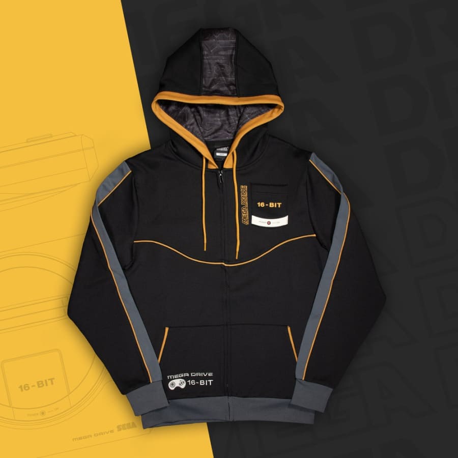 Official Mega Drive 'MD16-Bit' Black Hoodies (Unisex)