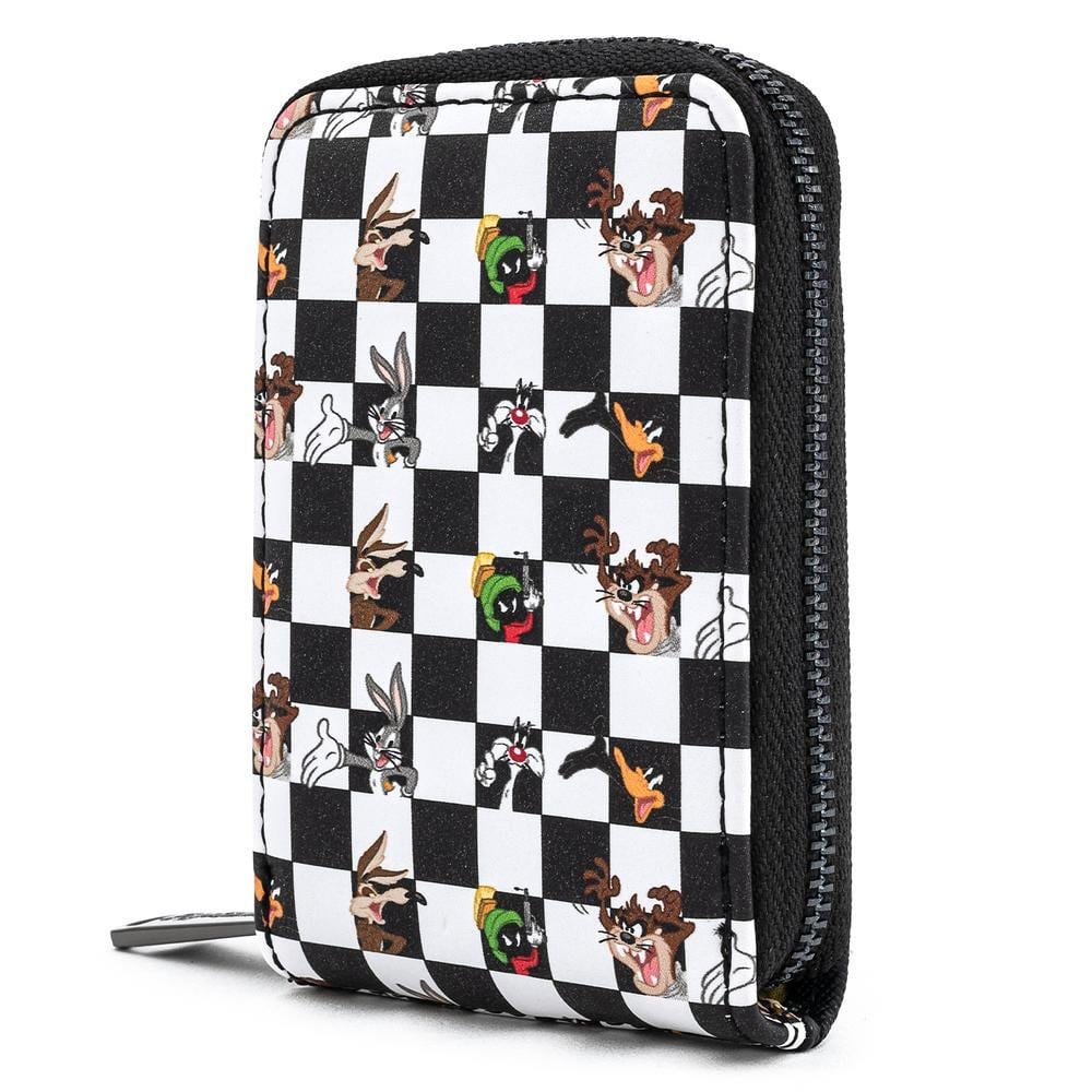 Loungefly Looney Tunes Black & white Check Accordian Card Holder