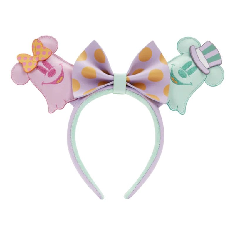 Loungefly Disney Pastel Ghost Minnie And Mickey Ears Headband