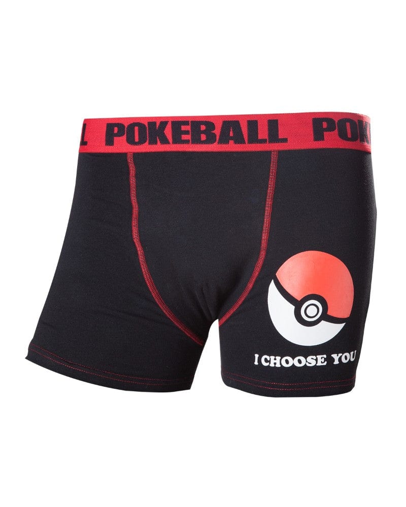 Official Pokemon 'I Choose You' Poké Ball Boxer Shorts