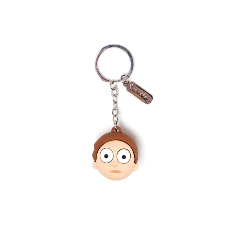 Official Rick and Morty 3D Morty Face Keychain