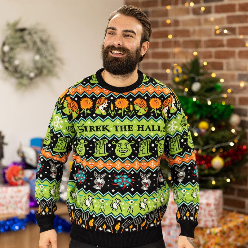 Just Geek - Official Shrek Christmas Jumper / Ugly Jumper