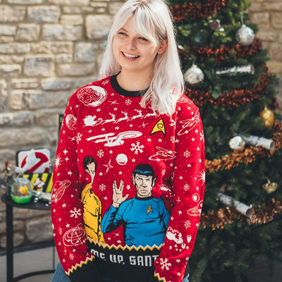 Blue Star Trek Christmas Sweater
