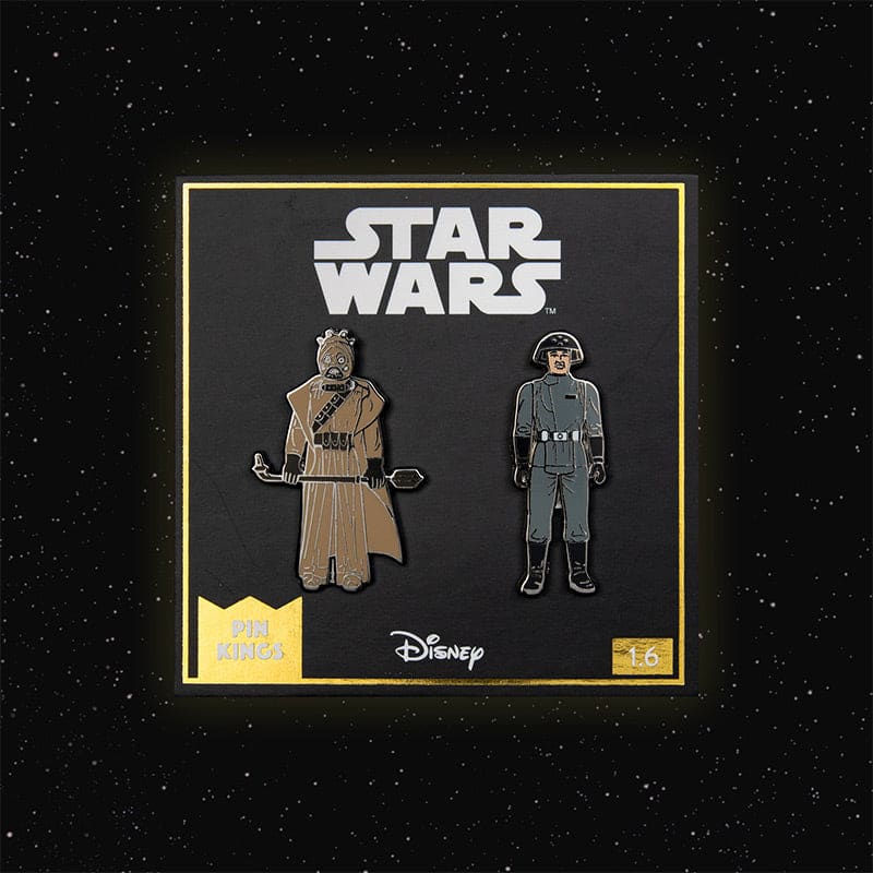 Pin Kings Star Wars Enamel Pin Badge Set 1.6 - Tusken Raider and Imperial Death Star Technician