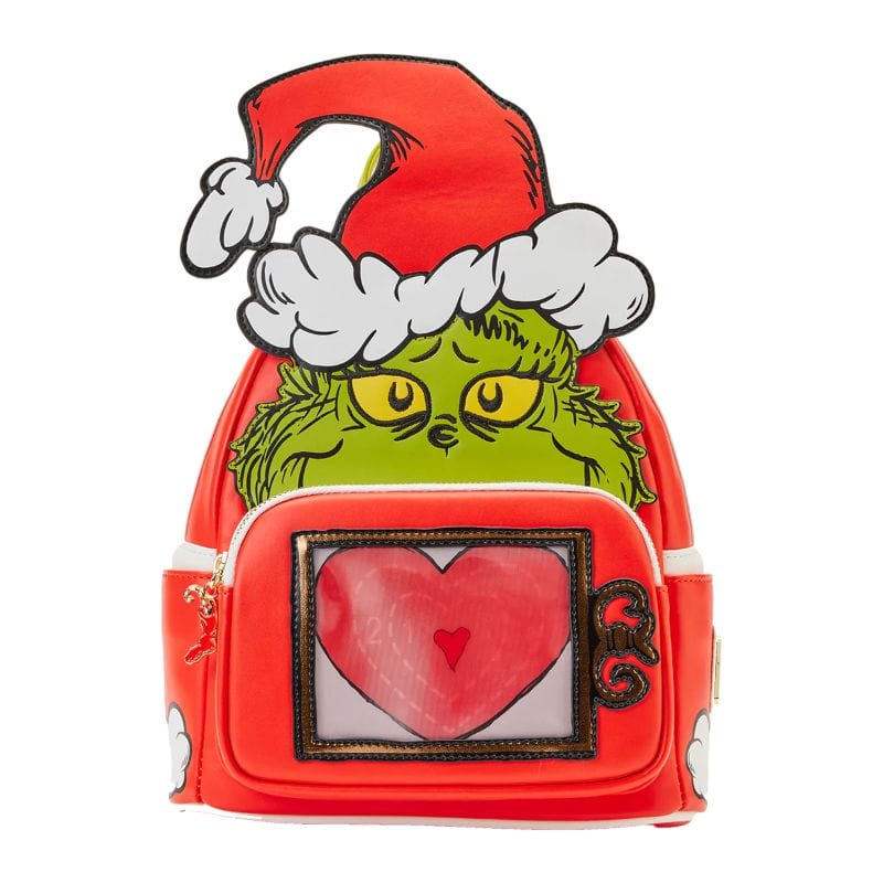 Loungefly Dr. Seuss The Grinch Lenticular Heart Mini Backpack