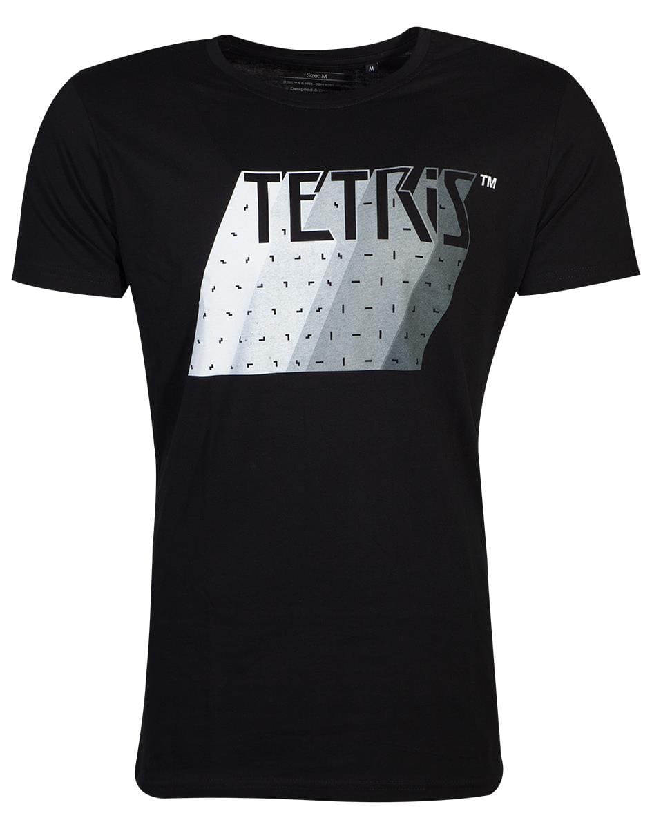 Official Tetris Grey Tone Logo Unisex  T-Shirts