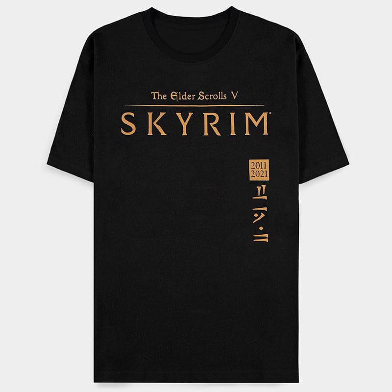 Official Skyrim Metallic Unisex Short Sleeved  T-Shirts