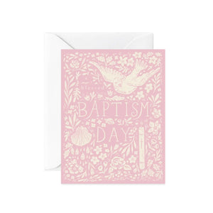 A Blessed Baptism Day Card (Pink) - Bumbelou® LLC
