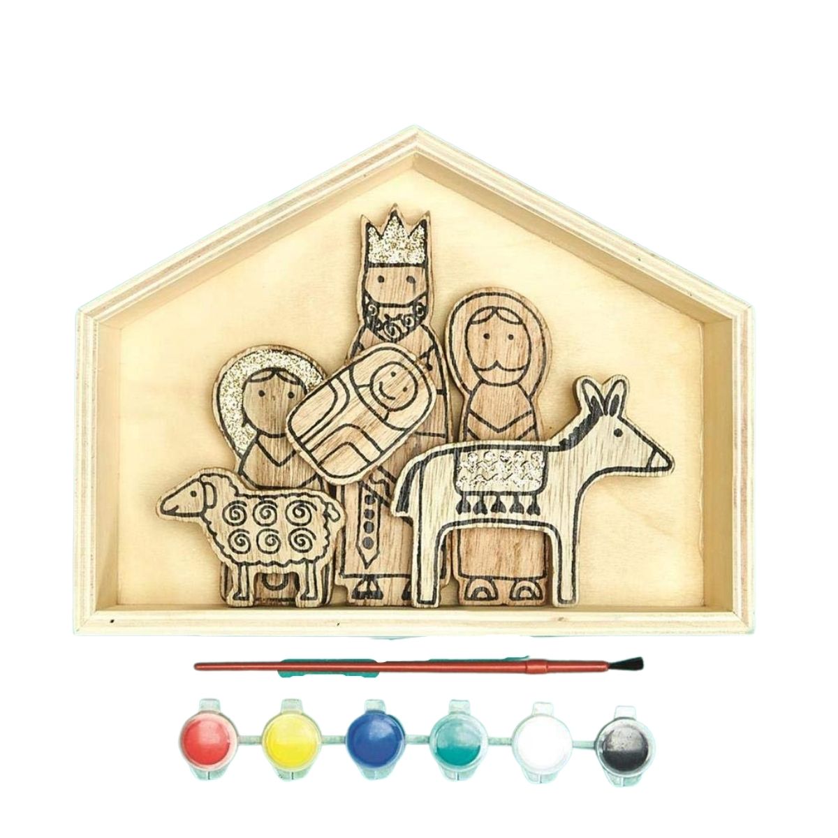 7 Pc DIY Nativity Set