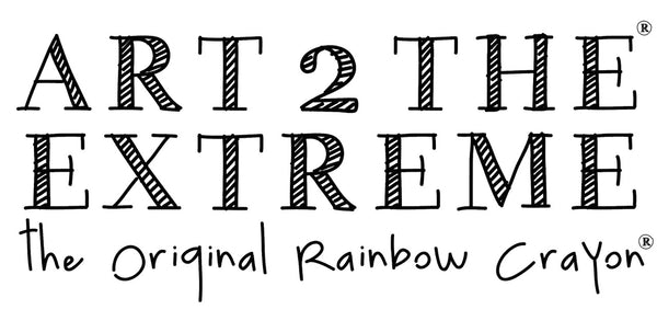 Art 2 The Extreme The Original Rainbow Crayon Logo for Creator Spotlight Little Birdies Blog