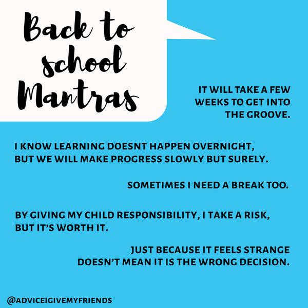 Back to School Mantras by Dr. Kelly Fradin