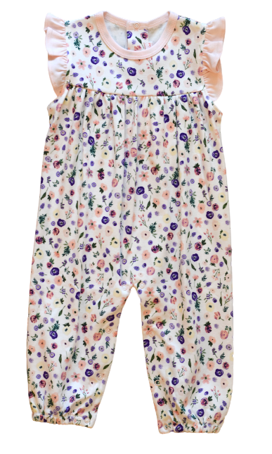 Clementine Garden Floral Romper | Little Birdies