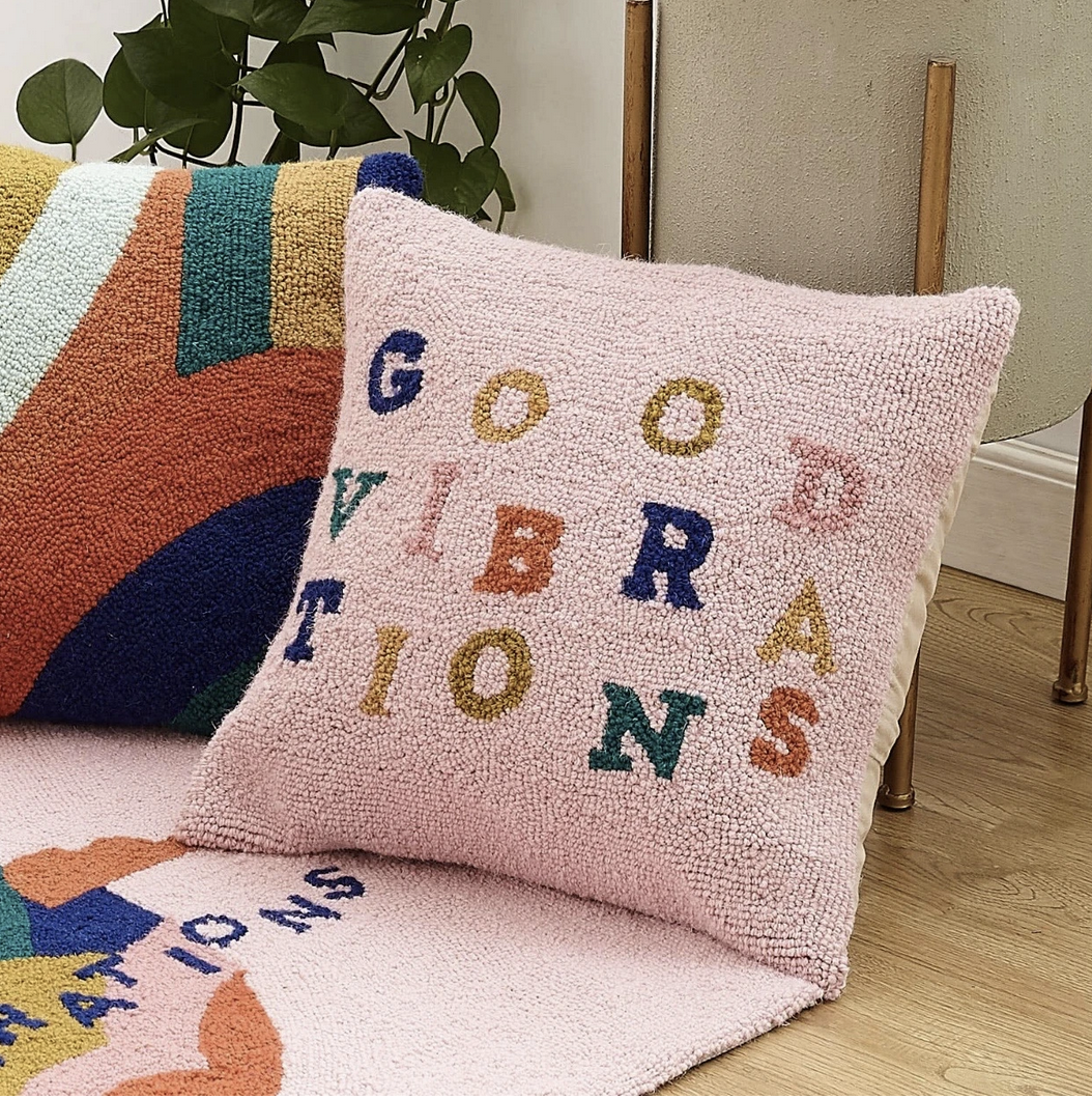 'Good Vibrations' Hook Pillow