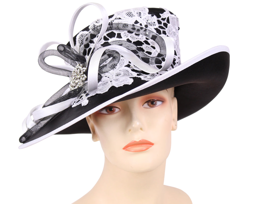 black and white womens hats