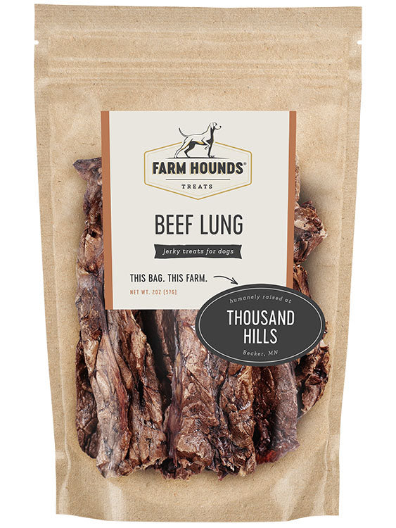 Grass-Fed Beef Lung - Farm Hounds Dog Treats