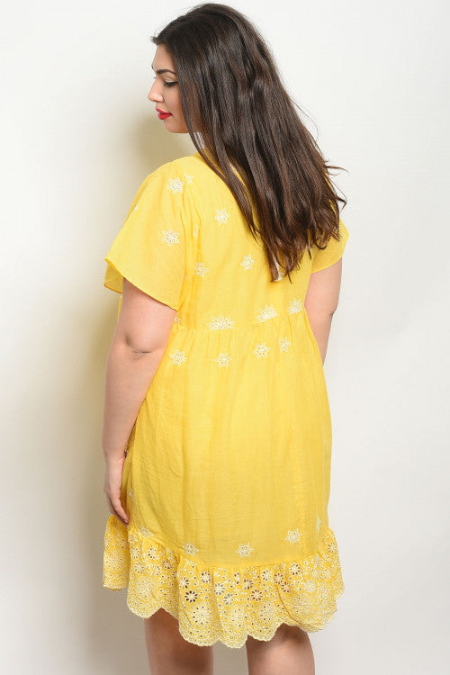 yellow cotton dress