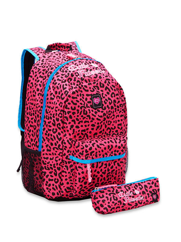 pink cheetah backpack