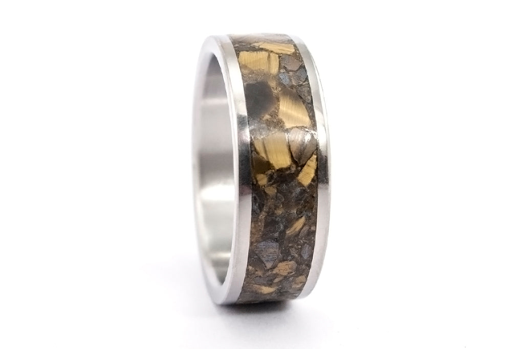 tigers eye wedding band