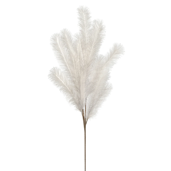 Dark Plum Purple Large Pampas Grass Plume Faux Single Wired Stem Spray –  Darby Creek Trading