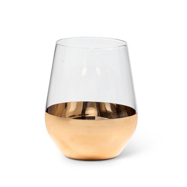 Fez Stemless Flute - Gold - Set of 6