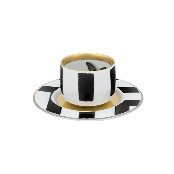 Sol Y Sombra Butterfly Coffee Cup with Saucer