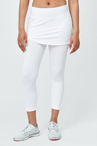 SATINA High Waisted Leggings for Women - Capri, Full Lesotho