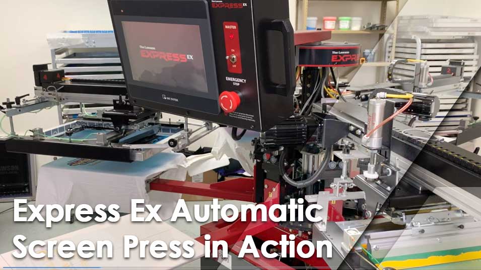 Thumbnail view of Express EX Automatic Screen Printing Press in Action