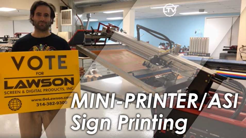 Video thumbnail of Mini Printer ASI Printing Signs
