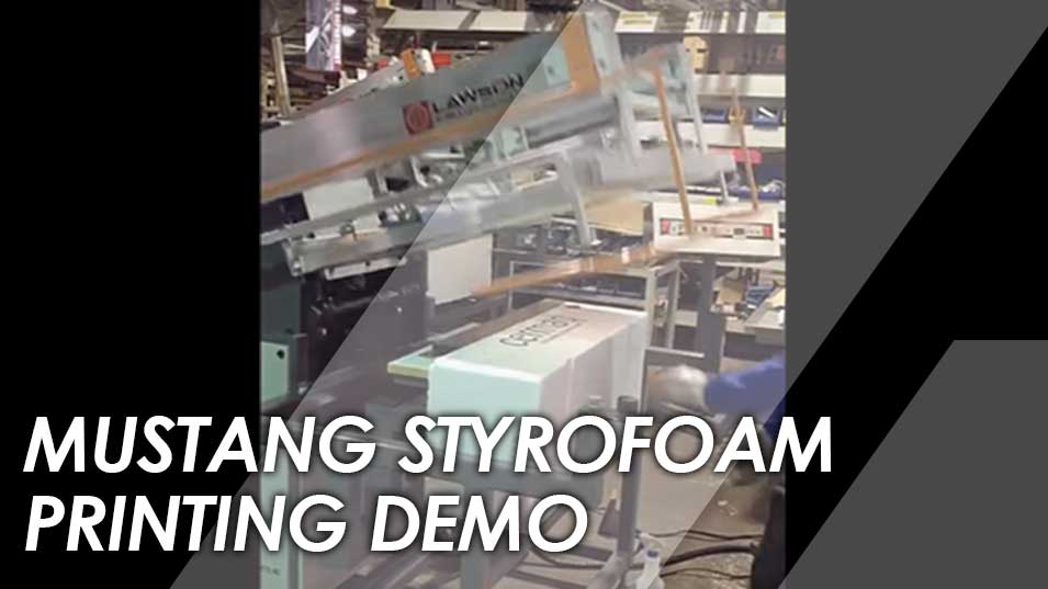 Mustang Styrofoam Cooler Printing