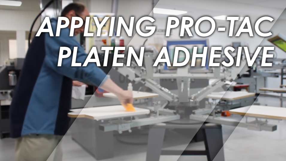 Applying Pro-Tac Platen Adhesive