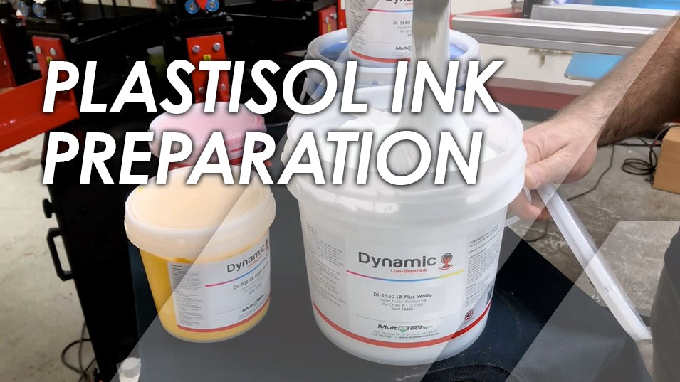 Plastisol Ink Preparation for Press
