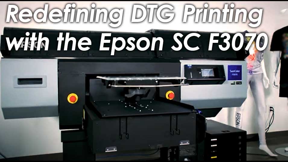 Video thumbnail of Epson F3070 Redifing DTG