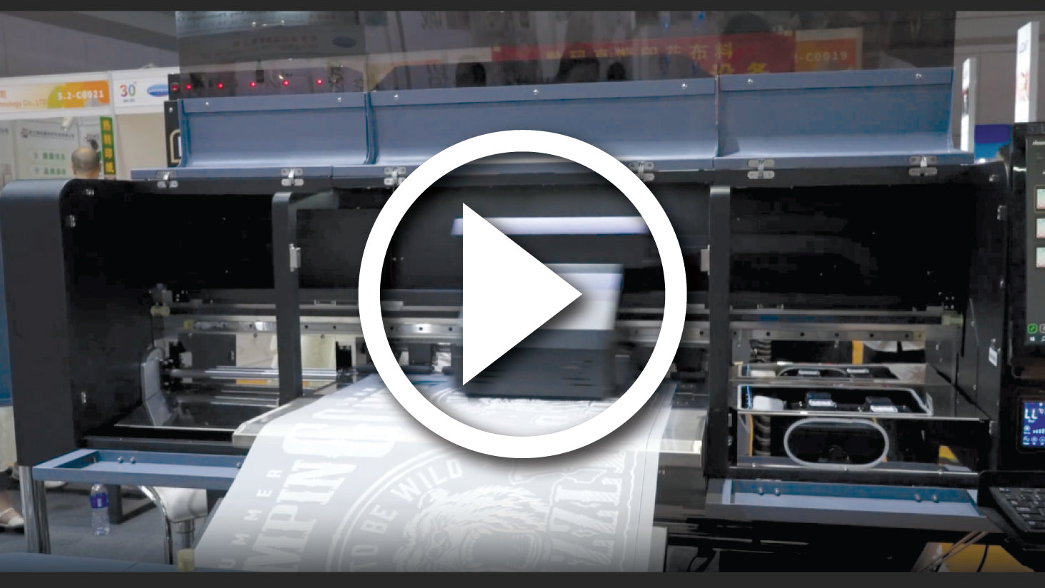 Video of Prestige XL4 38 Production Roll-to-Roll DTF Printer