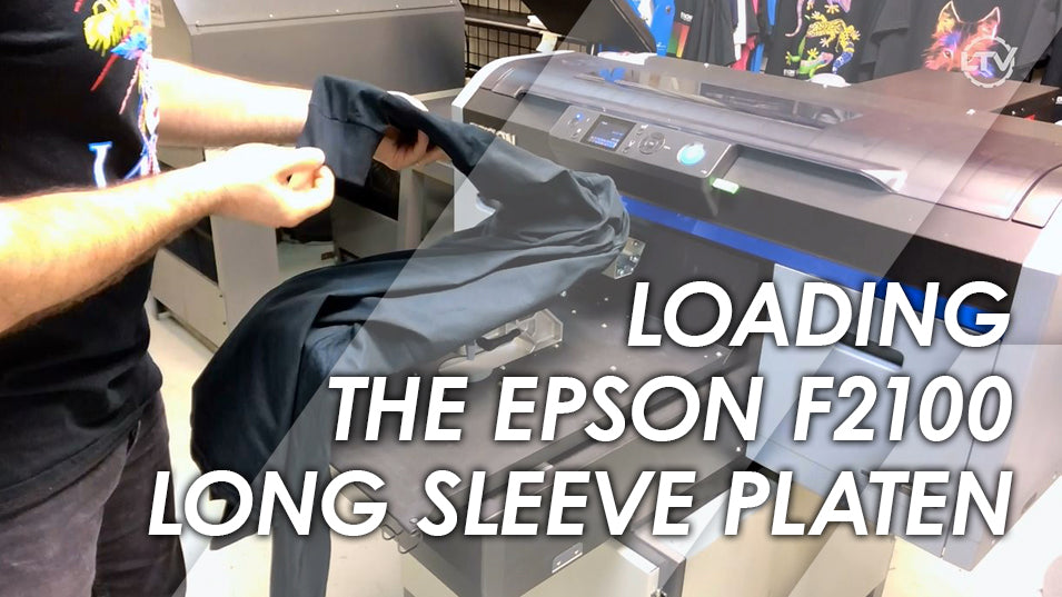 Loading a Lawson Epson F2100 DTG Printer Sleeve Platen