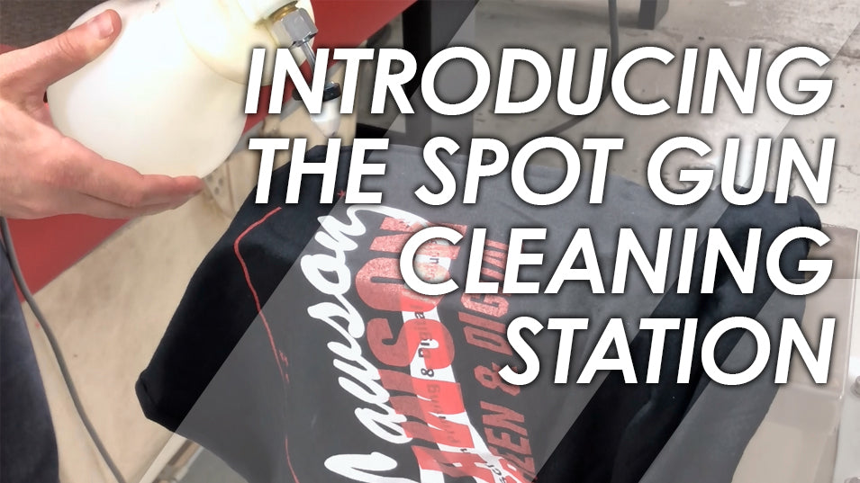 Screen Printing Spot Gun Cleaning Station Demo